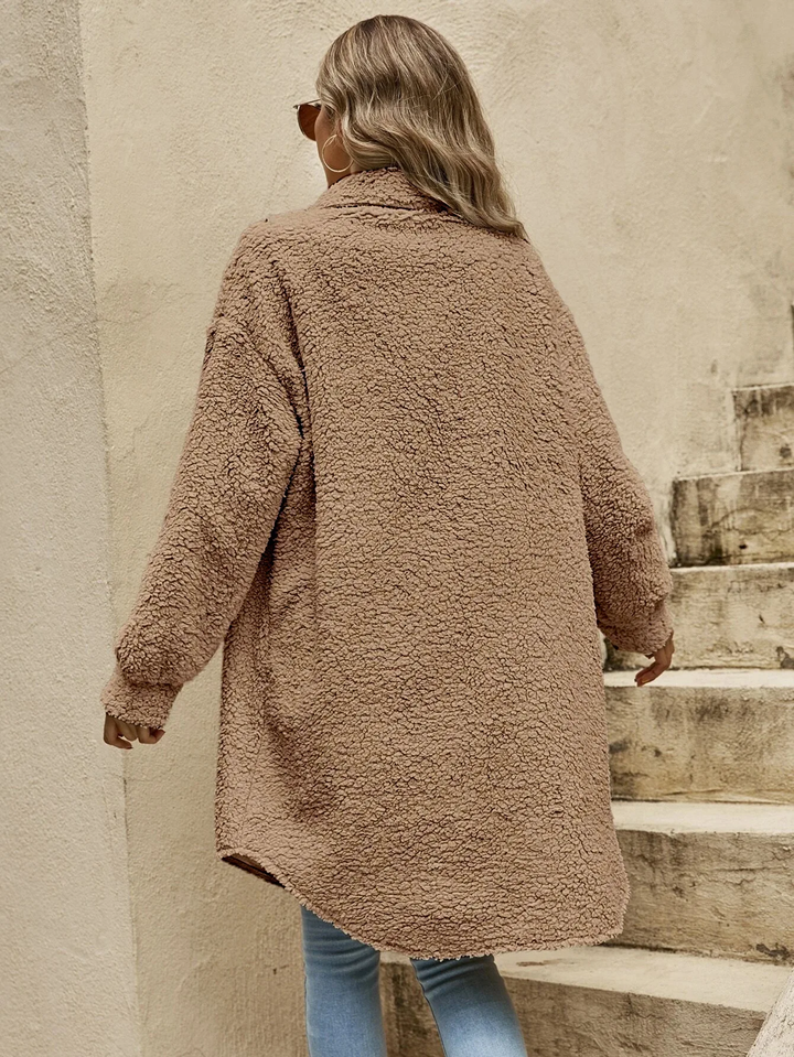 Drune | Teddyjacke - bequeme lange Damenjacke