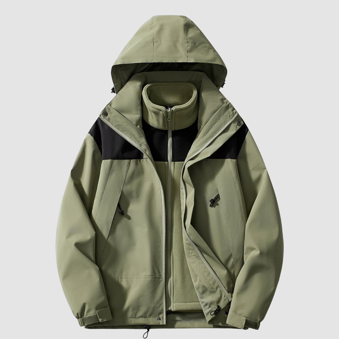 3-in-1 Fleece Winterjacke Komfort | R&B