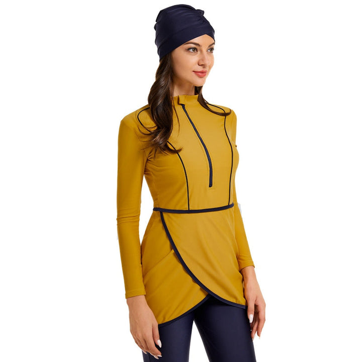 Drune | 3 Teile Set Halal Bademode Badeanzug Burkini Badeoutfit