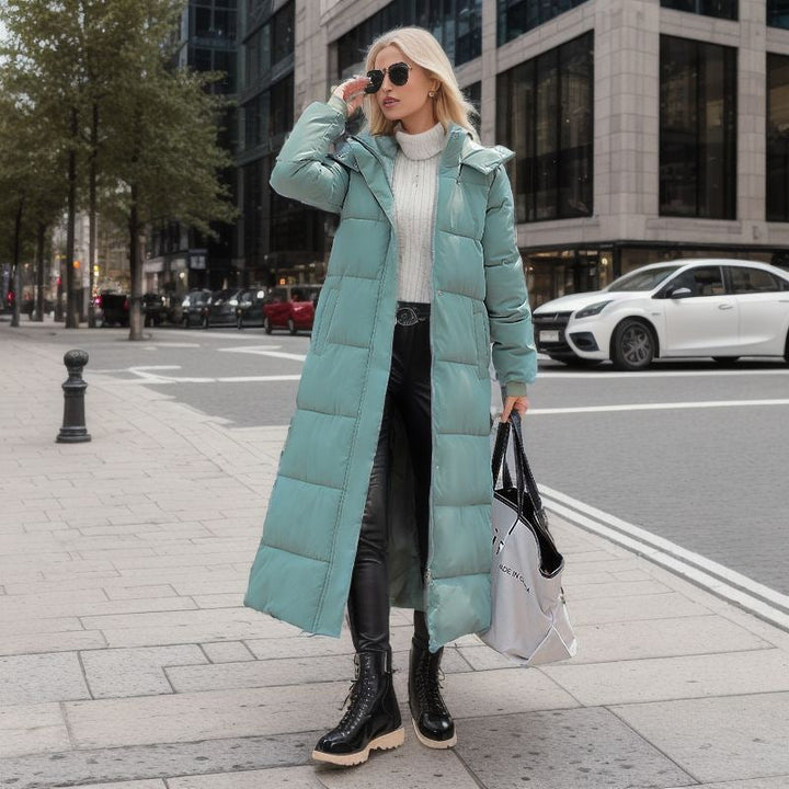 Drune | Warme Gefütterte Damen Pufferjacke mit Kapuze