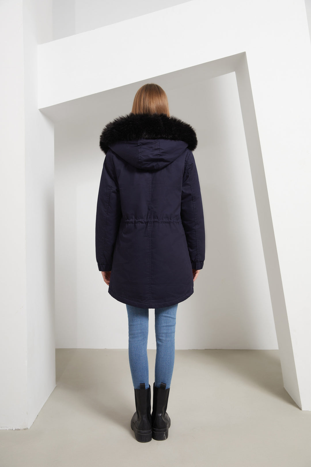Drune | Damen Wintermantel mit Fleece-Futter und Kapuze