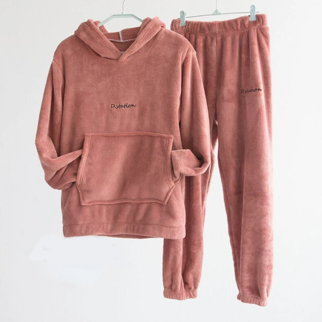 Drune | Bequemer Fleece Hausanzug für Zuhause