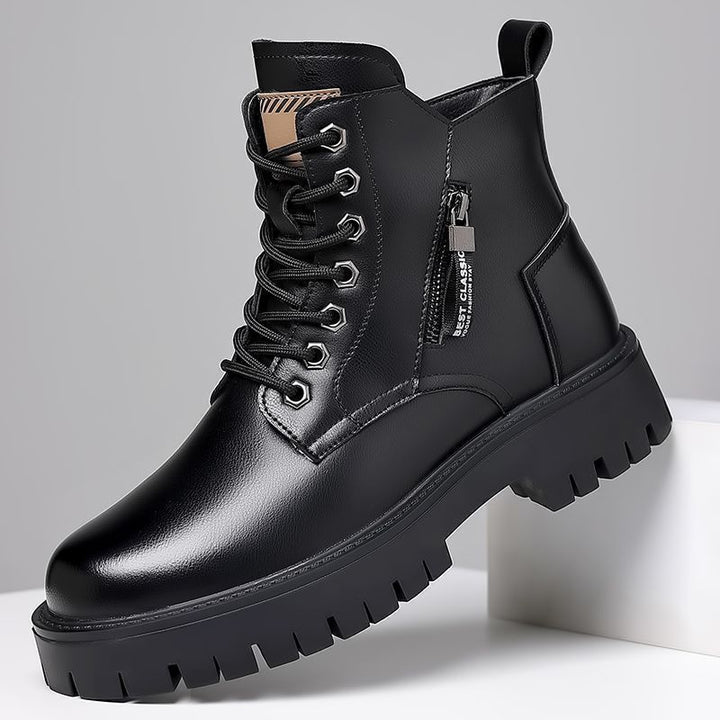 Herren-Stiefeletten, gefüttert, rutschfest, mit Plateau