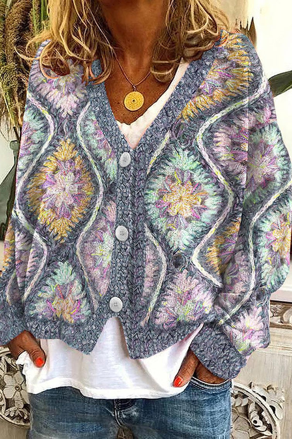 Drune | Bedruckte Boho-Weste im Vintage-Stil