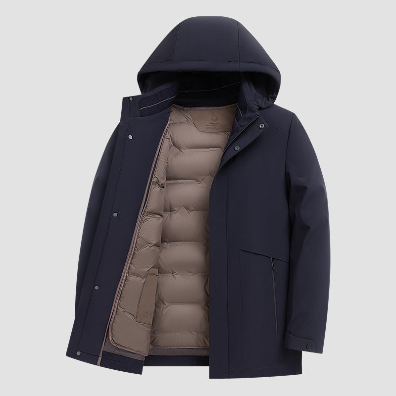 Herren-Daunenjacke mit herausnehmbarem Innenfutter