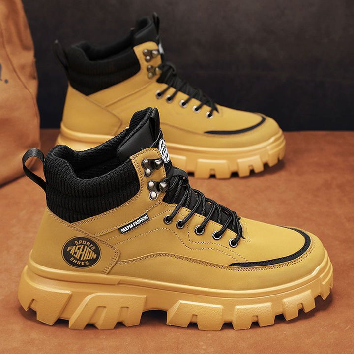 Herren-Stiefel im Worker-Stil, wasserdicht