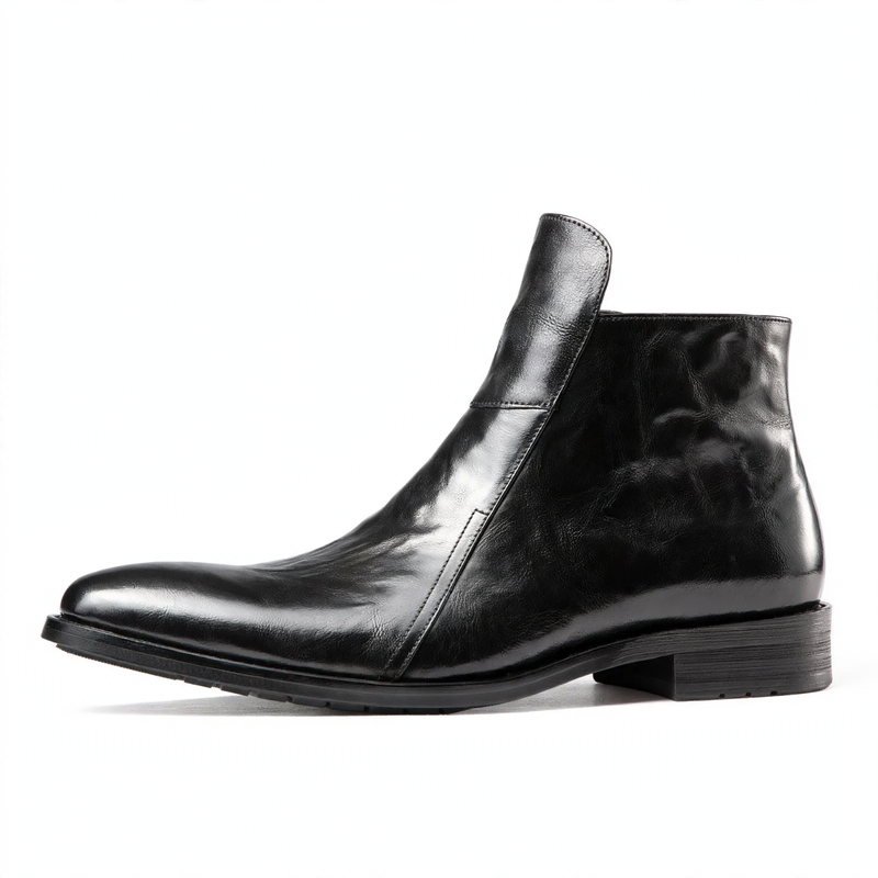 Gefütterte Herren-Chelsea-Stiefel aus Leder
