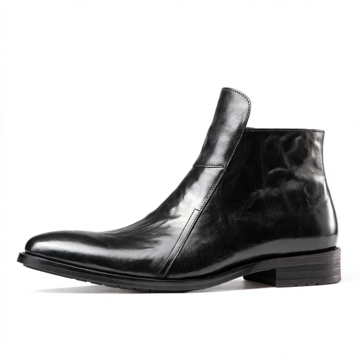 Gefütterte Herren-Chelsea-Stiefel aus Leder