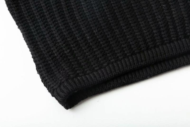 Damen Grobstrickpullover mit fransigen Ärmeln Drune