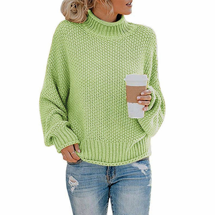 Damen Hochwertiger Strickpullover mit Rollkragen und lässiger Passform Drune