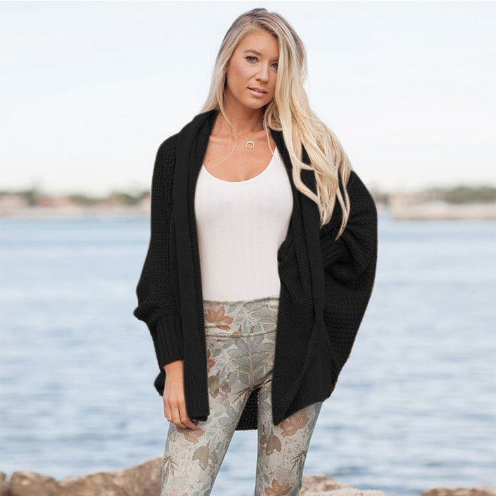 Damen Grobstrick Oversized Cardigan mit langen Ärmeln und kuscheliger Textur Drune