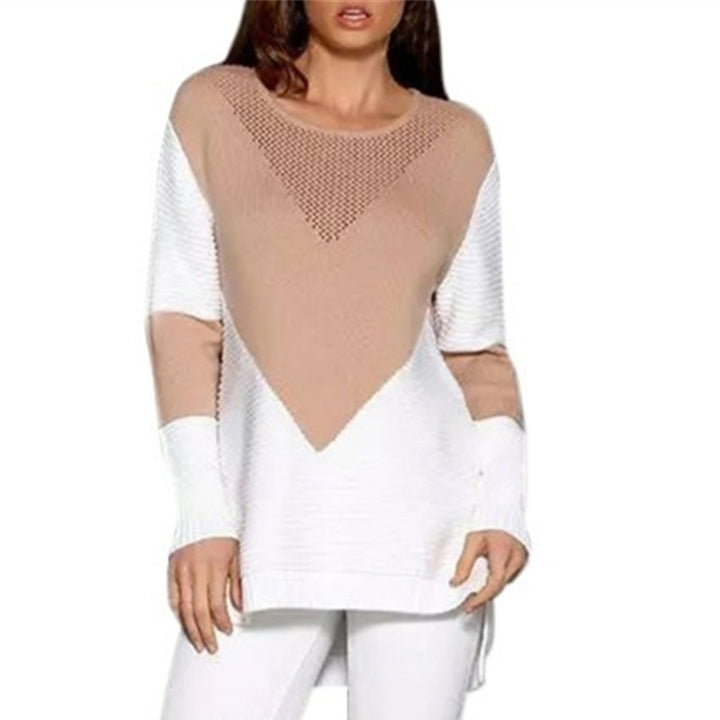 Damen Grobstrick Pullover mit modernem Chevron-Muster und weichfließender Silhouette Drune