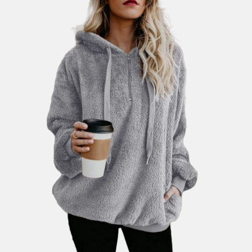 Drune | Hoodie - Weicher Fleece - Übergrößenpassform - Langärmliger lässiger Komfort