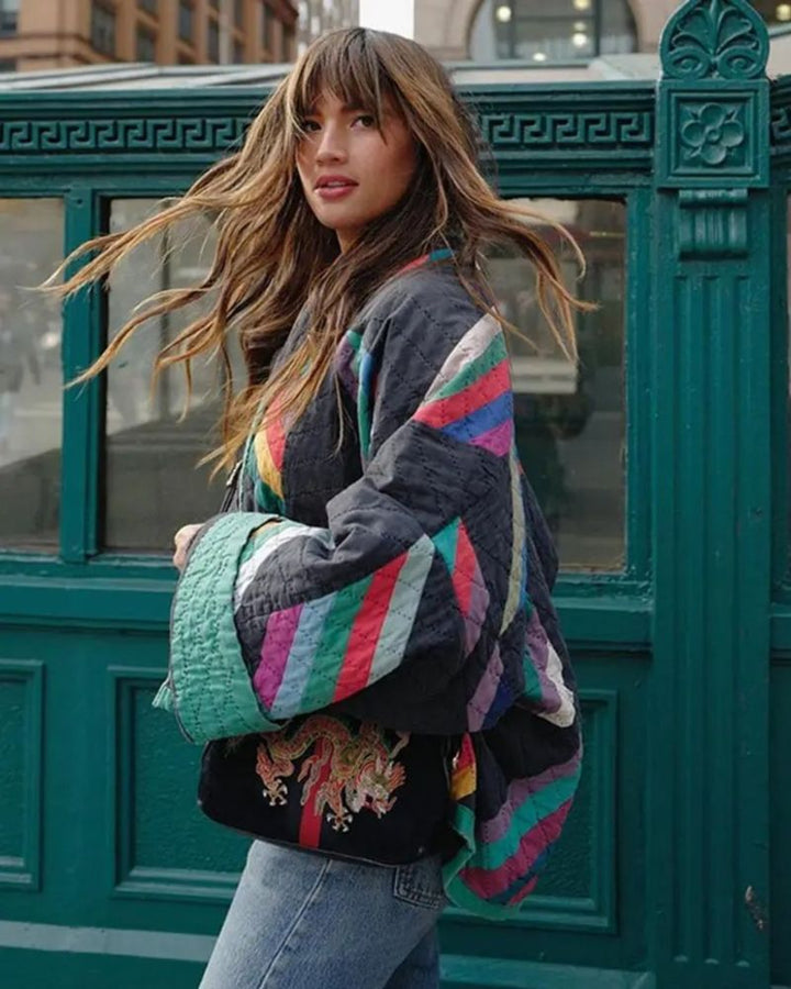 Drune | Patchwork Steppjacke Bohemian Stil