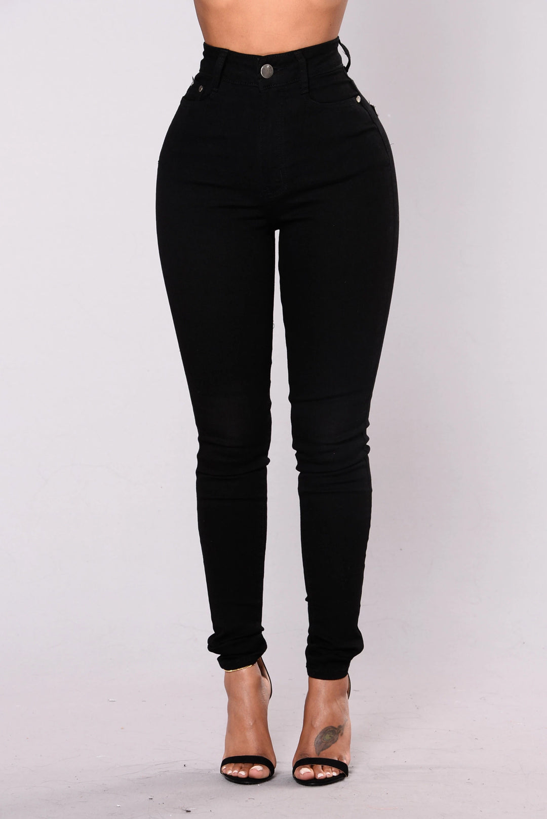 Damen Hochgezogene Skinny Jeans im komfortablen Stretch-Material Drune