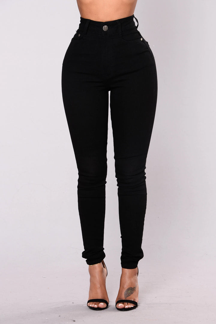 Damen Hochgezogene Skinny Jeans im komfortablen Stretch-Material Drune