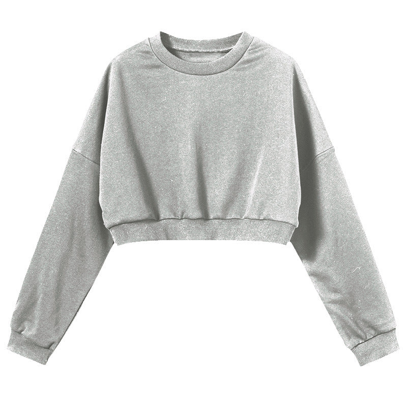Damen cropped Sweatpullover Drune