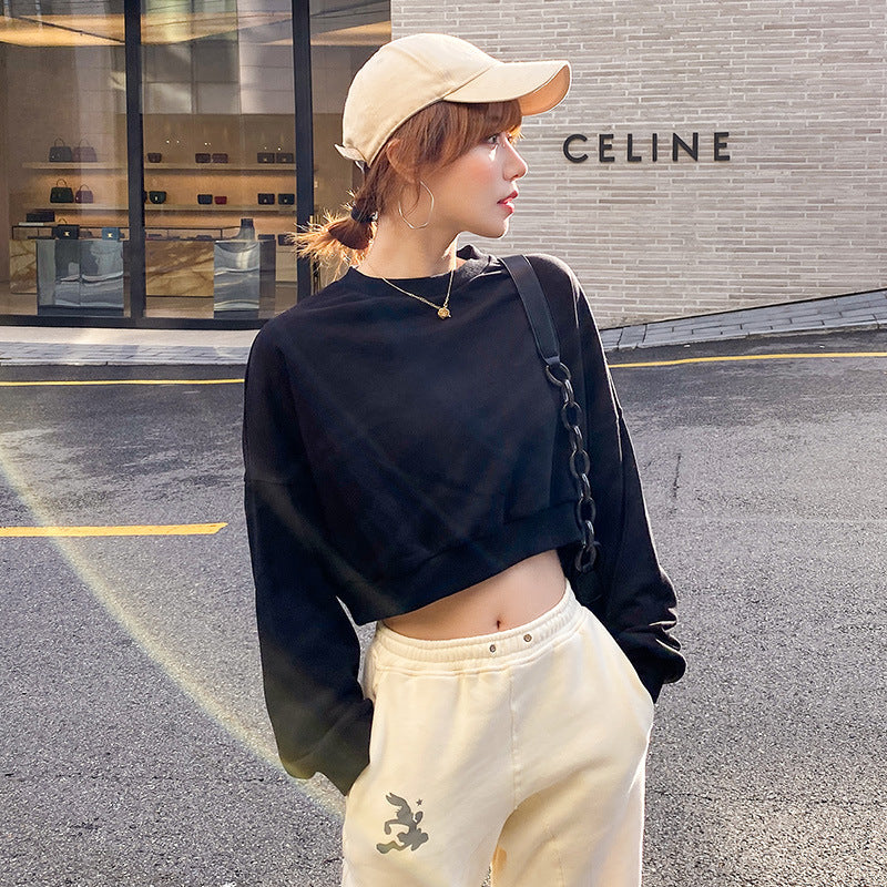 Damen cropped Sweatpullover Drune