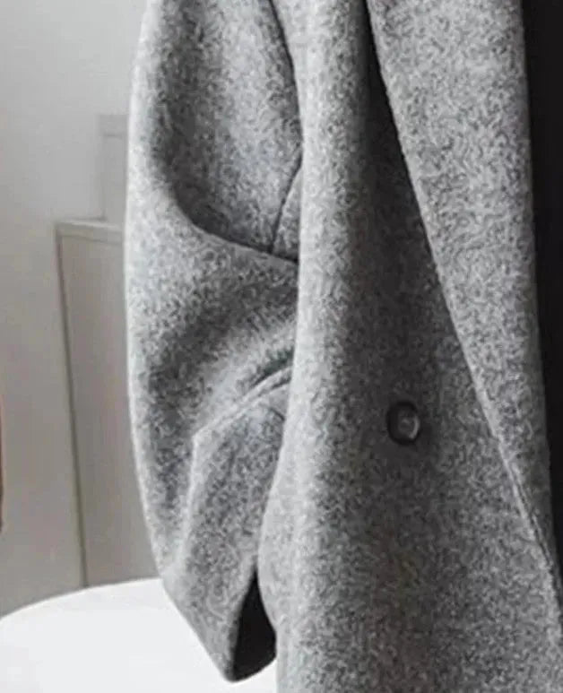 Drune | Oversize Damen-Mantel Mit Reverskragen aus edlem Mischgewebe