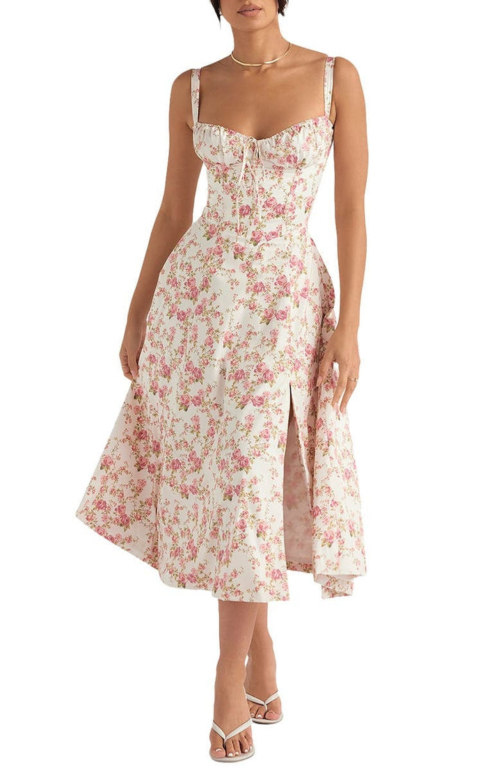 Blumiges Corsagenkleid