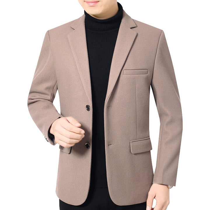 Herren Elegantes Wollmix-Sakko mit Slim Fit und Reverskragen Drune