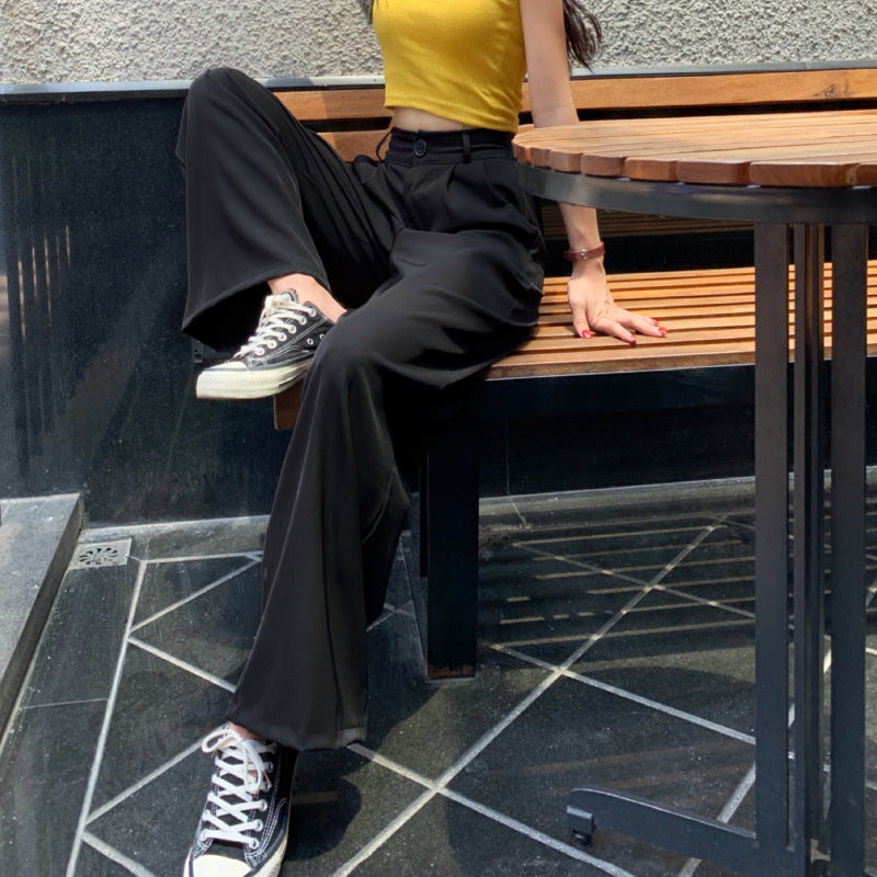 Damen Cropped Langarmshirt mit weit geschnittenen Ärmeln und eleganter Silhouette