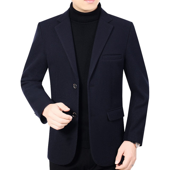 Herren Elegantes Wollmix-Sakko mit Slim Fit und Reverskragen Drune