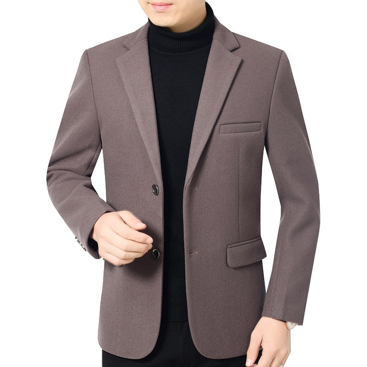 Herren Elegantes Wollmix-Sakko mit Slim Fit und Reverskragen Drune