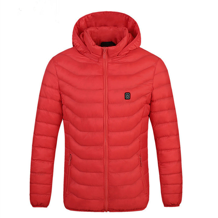 Herren wattierte Steppjacke mit Kapuze, ultraleicht und winddicht Drune
