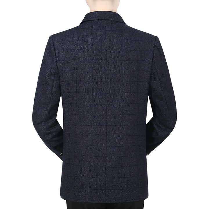 Herren Sakko Glencheck Slim Fit mit leichter Innenfütterung Drune