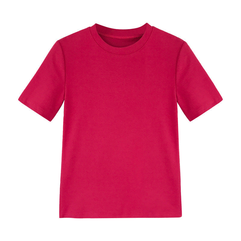 Damen Baumwoll T-Shirt mit modernem Rundhalsausschnitt und bequemen Schnitt
