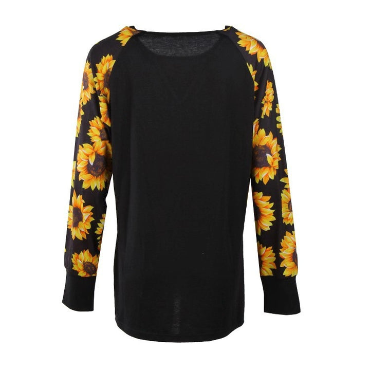 Damen Langarmshirt mit floralem Muster und lässigem Schnitt Drune