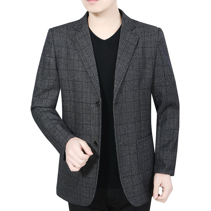 Herren Sakko Glencheck Slim Fit mit leichter Innenfütterung Drune