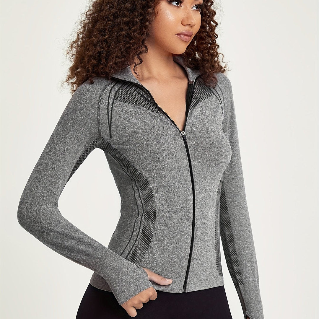 Drune | Sportliche Damenjacke Mit Streifendetail Und Langen Ärmeln