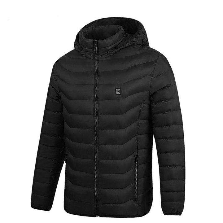 Herren wattierte Steppjacke mit Kapuze, ultraleicht und winddicht Drune