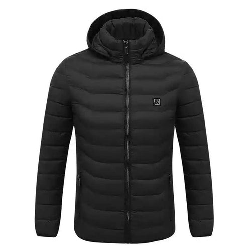 Herren wattierte Steppjacke mit Kapuze, ultraleicht und winddicht Drune