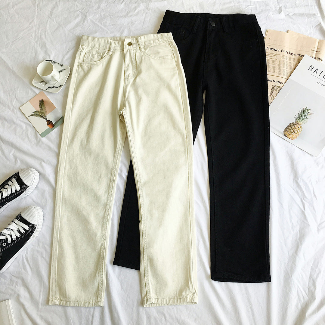 Damen Hoch geschnittene Jeans mit elegantem Schnitt Drune