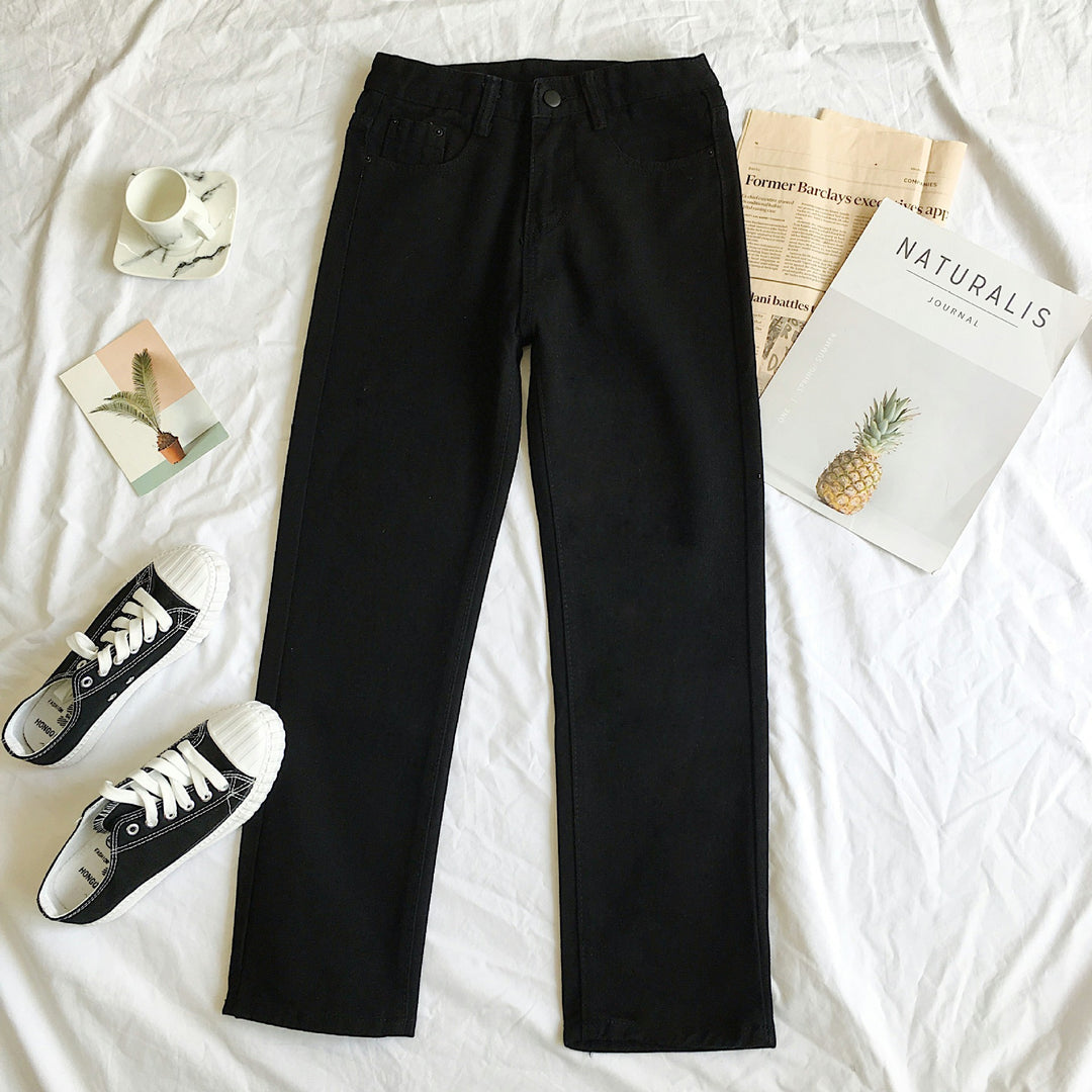 Damen Hoch geschnittene Jeans mit elegantem Schnitt Drune