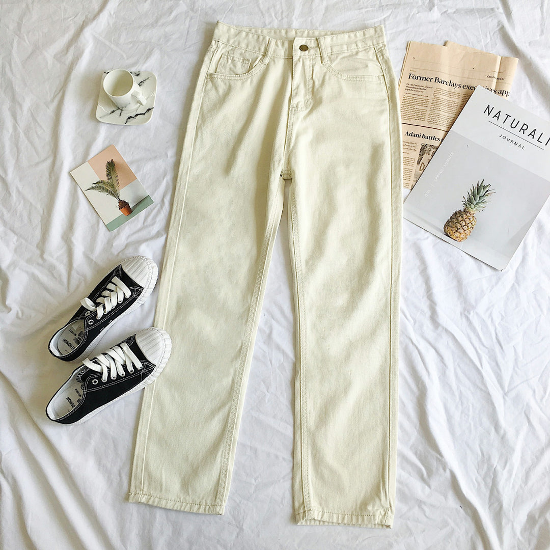 Damen Hoch geschnittene Jeans mit elegantem Schnitt Drune