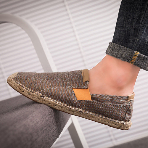 Drune | Boss Stilvolle Handgemachte Leinwandstrohschuhe Sommer-Chic