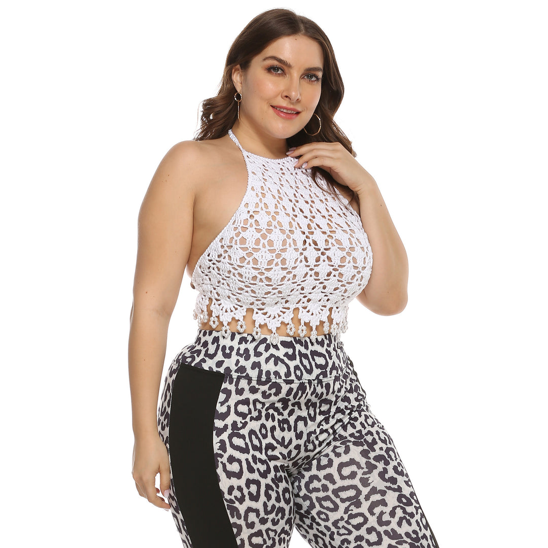 Damen Häkelcroptop Drune