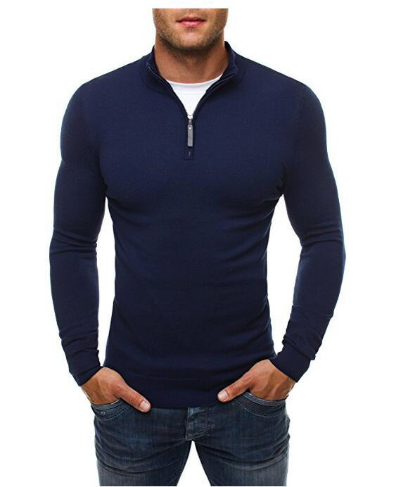 Drune | Herren Rollkragenpullover mit Reißverschluss