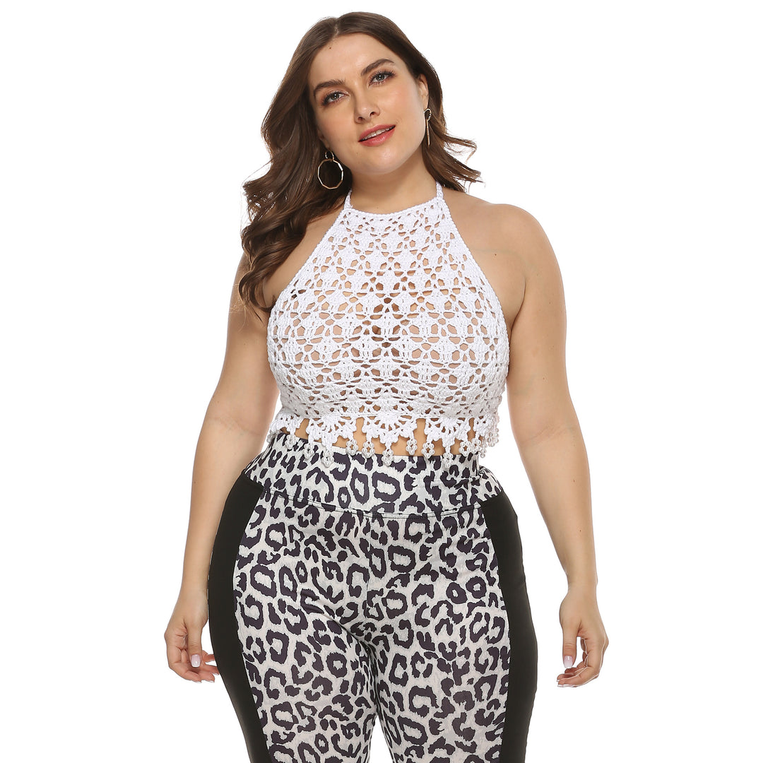 Damen Häkelcroptop Drune