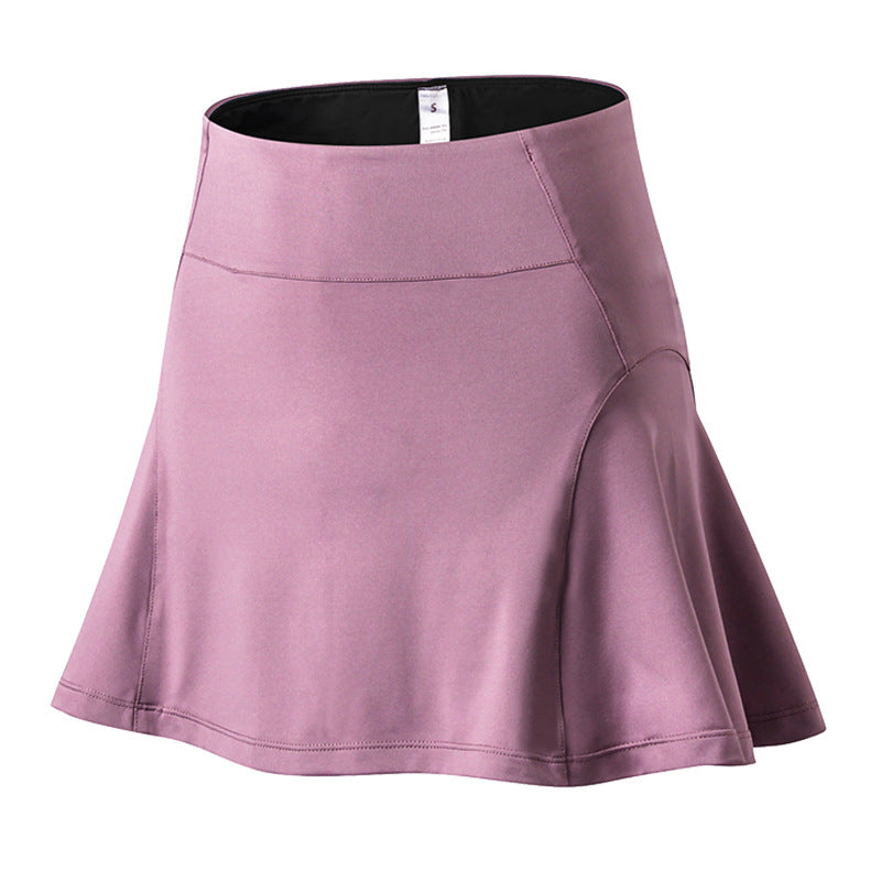 Damen Sportlicher A-Linien Rock mit integrierter Shorts Drune