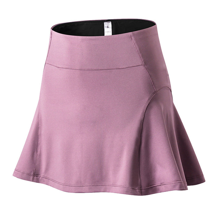 Damen Sportlicher A-Linien Rock mit integrierter Shorts Drune