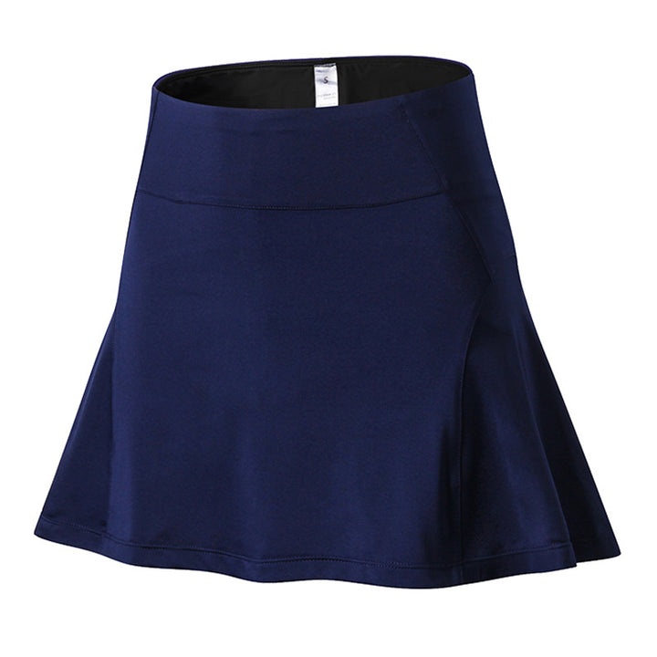 Damen Sportlicher A-Linien Rock mit integrierter Shorts Drune