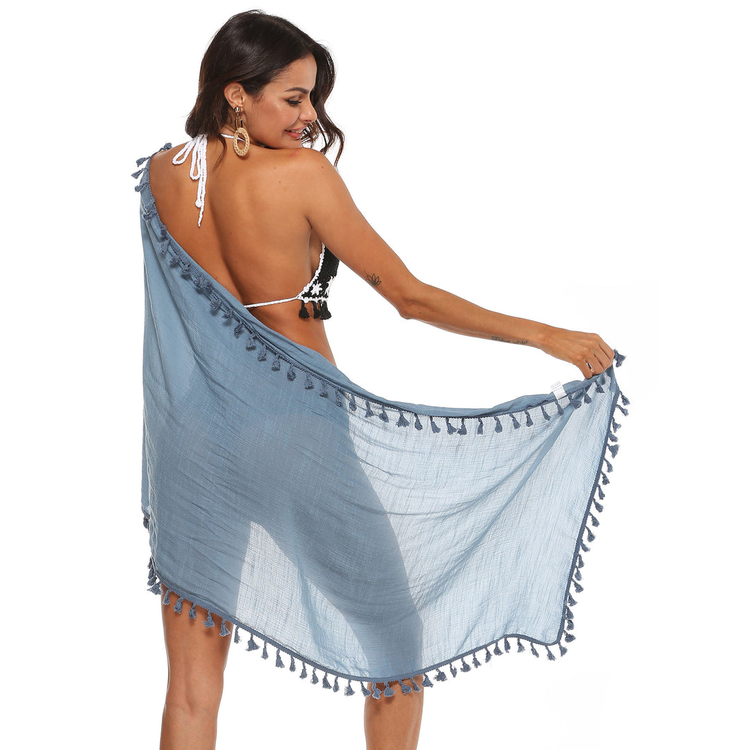 Damen Strandtuch mit Quasten Drune