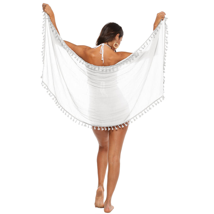 Damen Strandtuch mit Quasten Drune