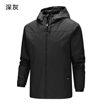 Herren Ultraleichter Ripstop-Kapuzenblouson mit wind- und wasserabweisender Membran Drune