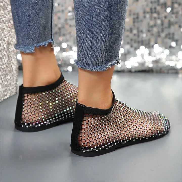 Drune | Flatsandalen mit Strass-Design
